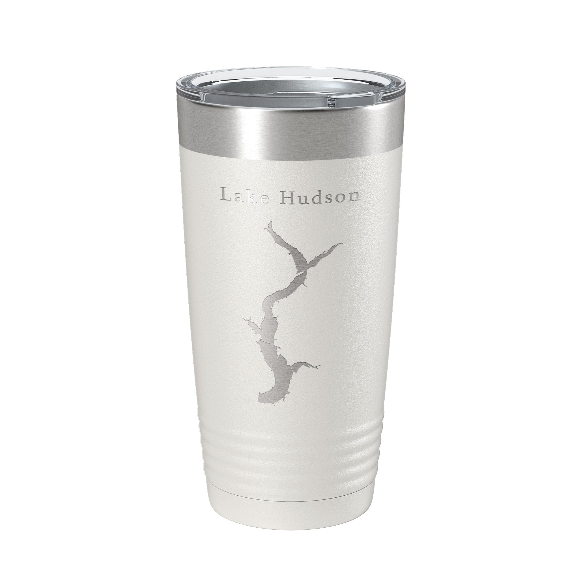 Lake Hudson Map Tumbler Travel Mug Insulated Laser Engraved Coffee Cup Oklahoma 20 oz