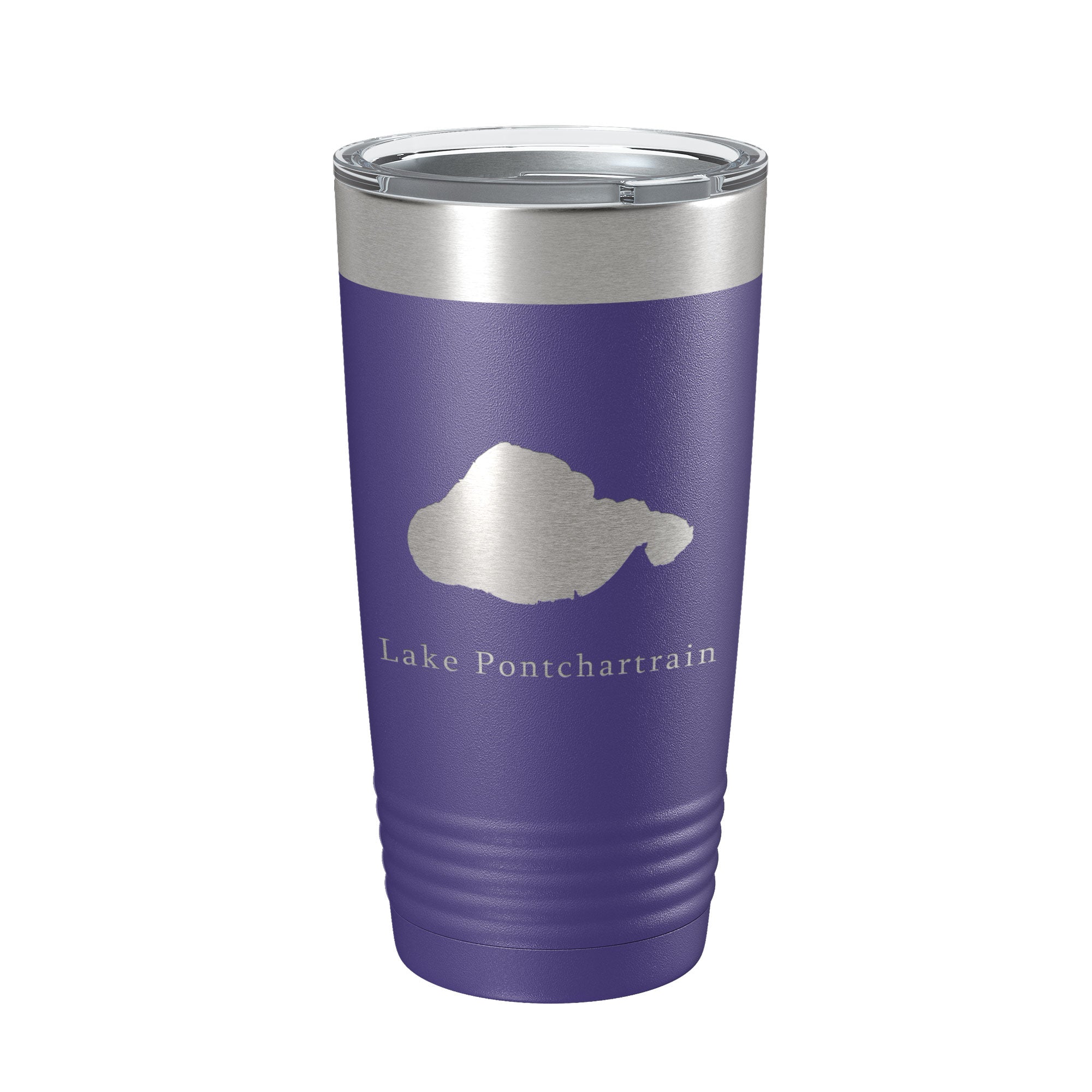 Lake Pontchartrain Map Tumbler Travel Mug Insulated Laser Engraved Coffee Cup New Orleans, Louisiana 20 oz