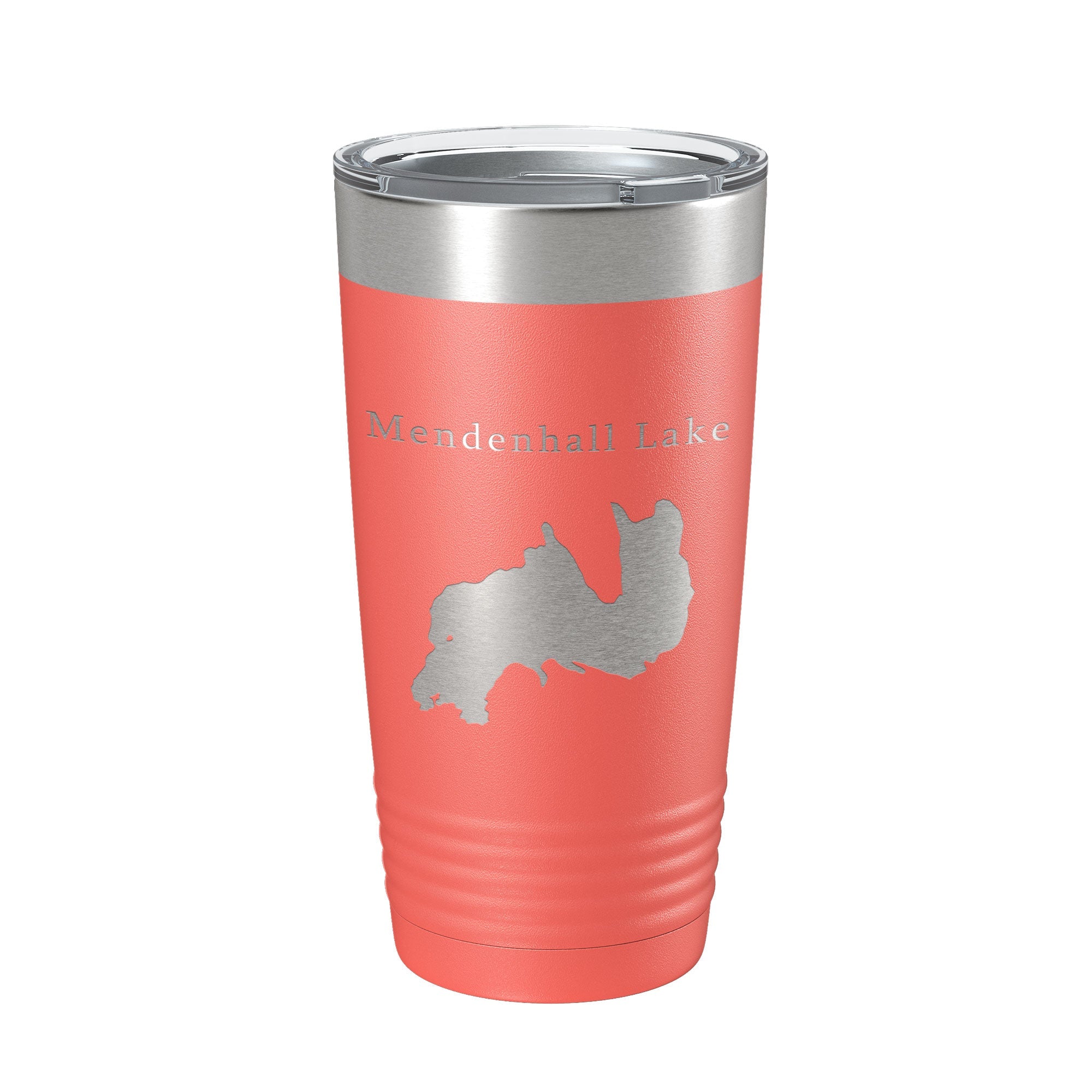 Mendenhall Lake Map Tumbler Travel Mug Insulated Laser Engraved Coffee Cup Alaska 20 oz