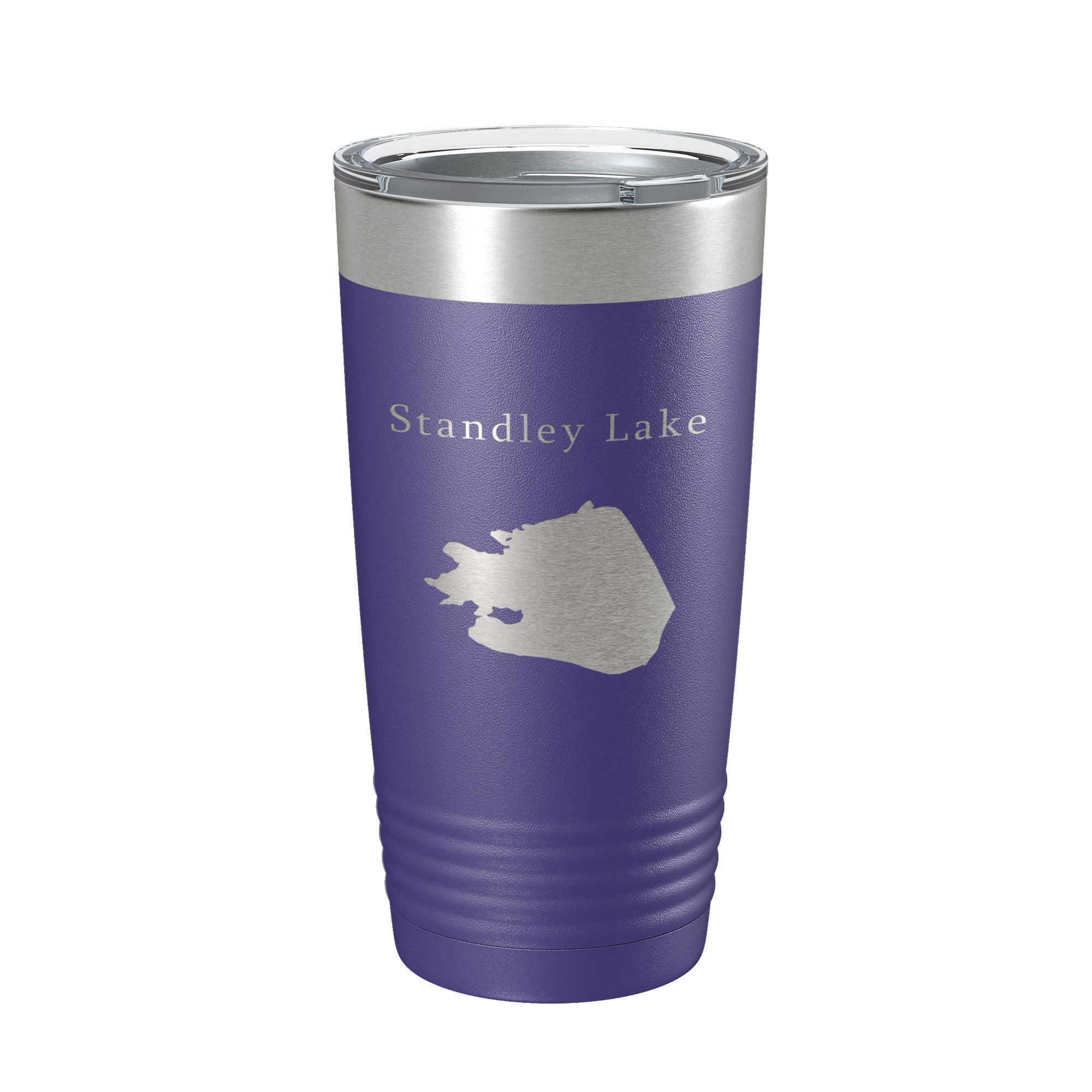 Standley Lake Map Tumbler Travel Mug Insulated Laser Engraved Coffee Cup Colorado 20 oz