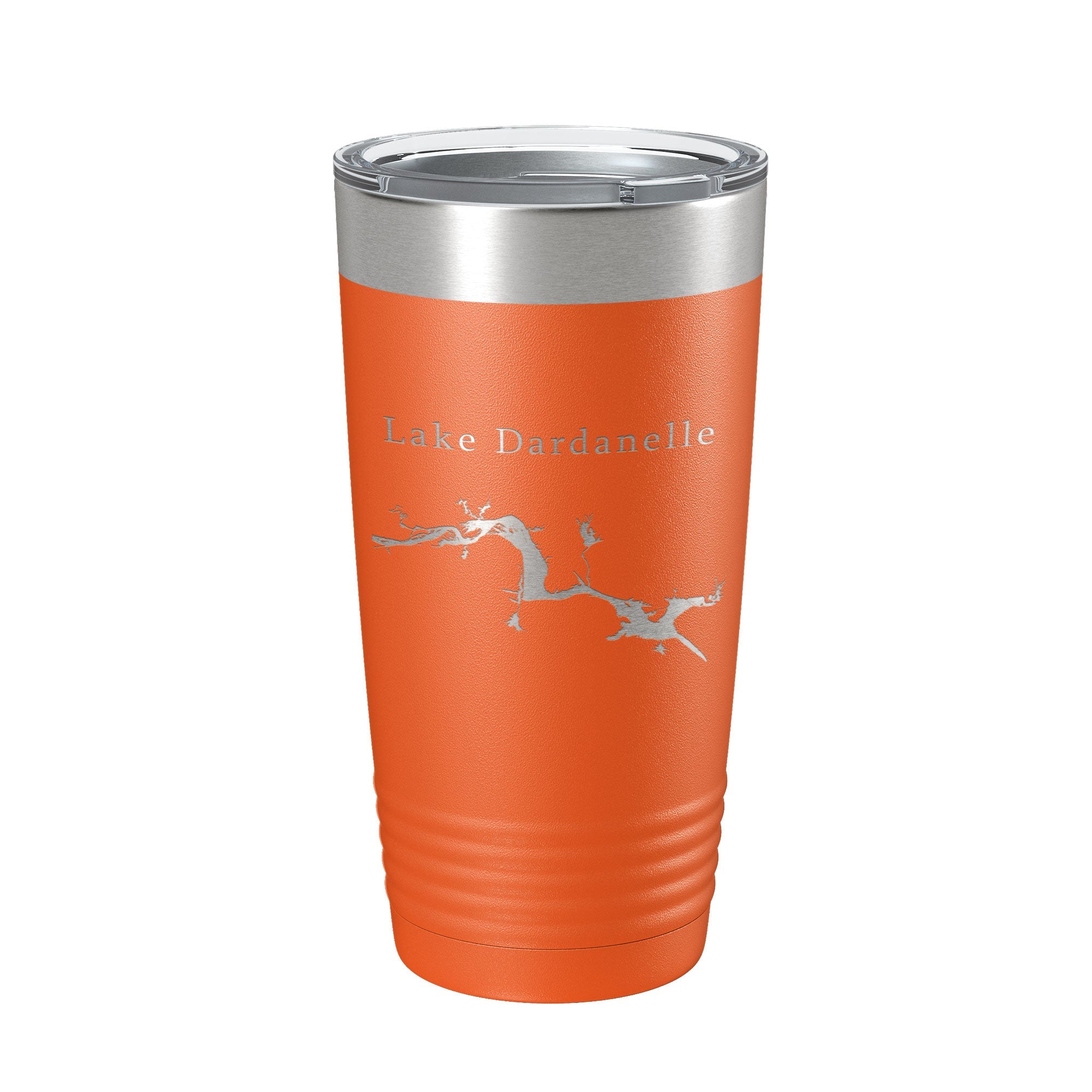 Lake Dardanelle Map Tumbler Travel Mug Insulated Laser Engraved Coffee Cup Arkansas 20 oz