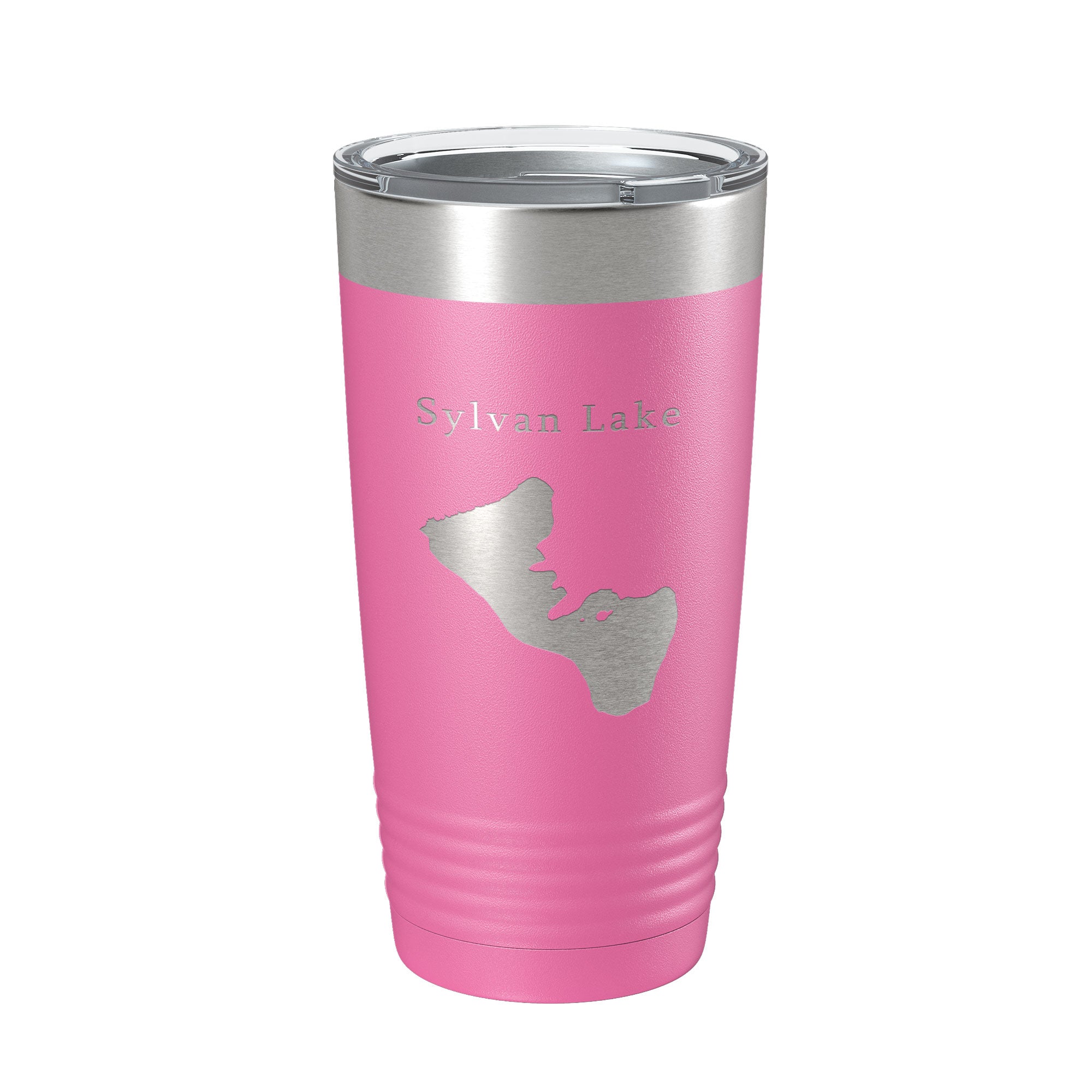 Sylvan Lake Map Tumbler Travel Mug Insulated Laser Engraved Coffee Cup Custer State Park South Dakota 20 oz