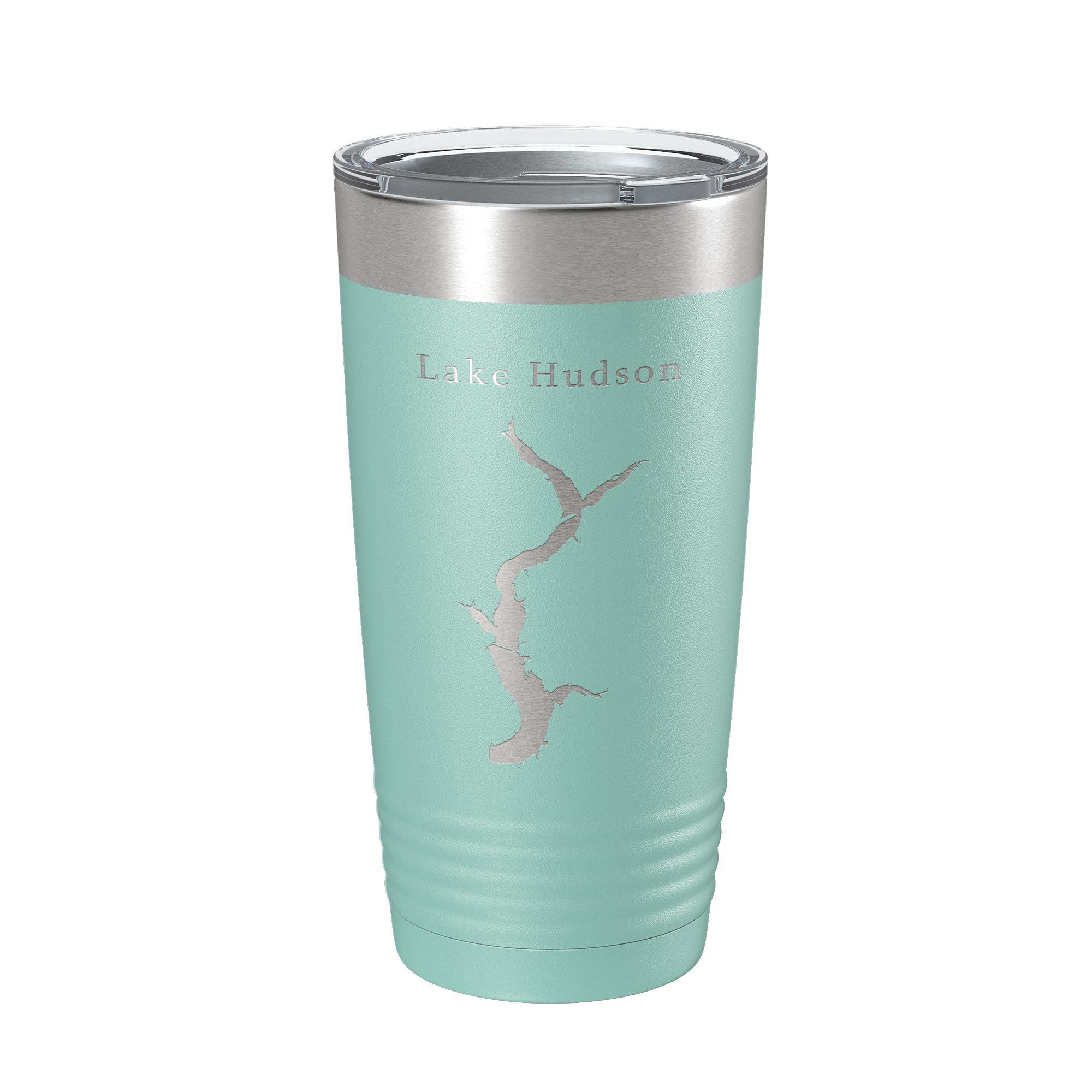 Lake Hudson Map Tumbler Travel Mug Insulated Laser Engraved Coffee Cup Oklahoma 20 oz