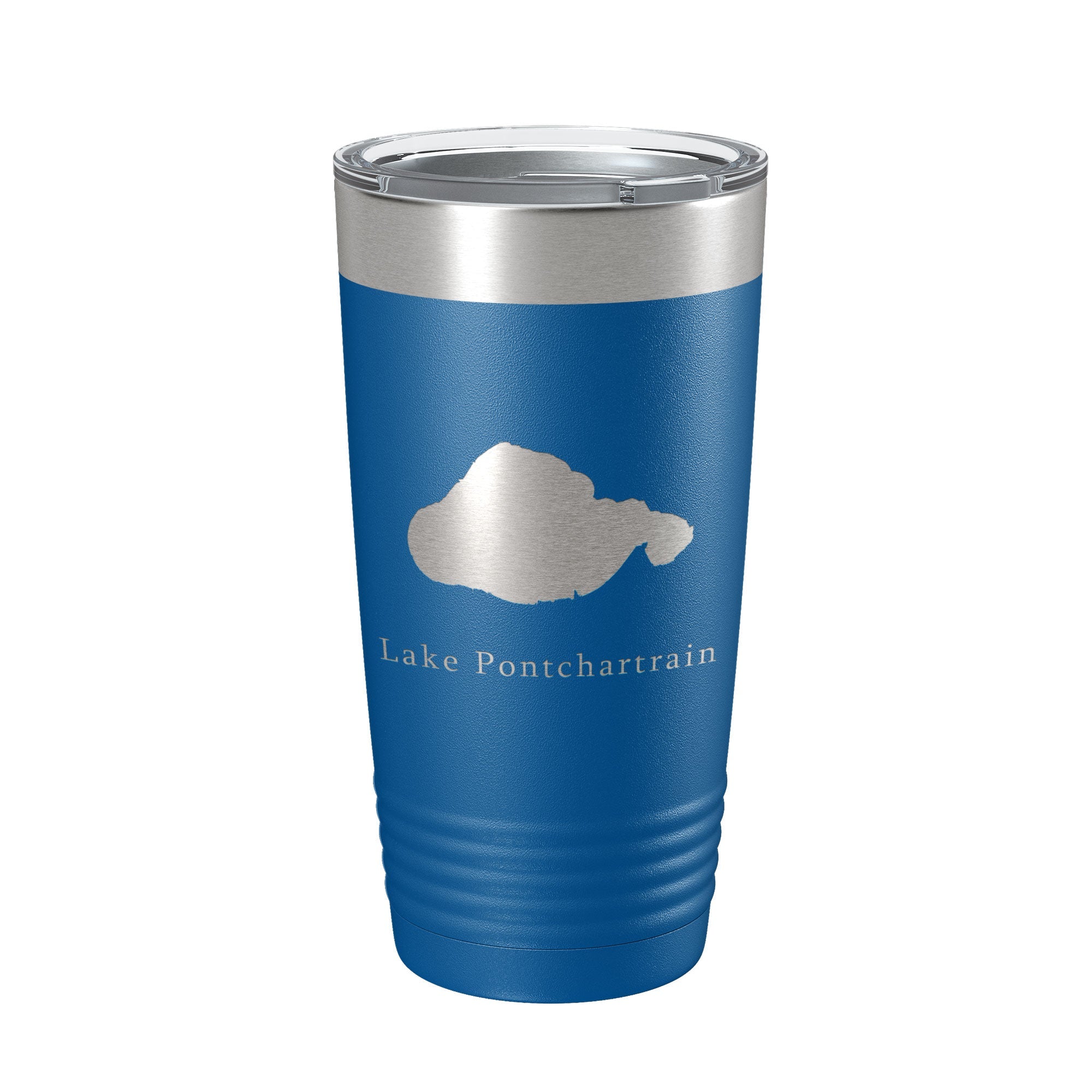 Lake Pontchartrain Map Tumbler Travel Mug Insulated Laser Engraved Coffee Cup New Orleans, Louisiana 20 oz