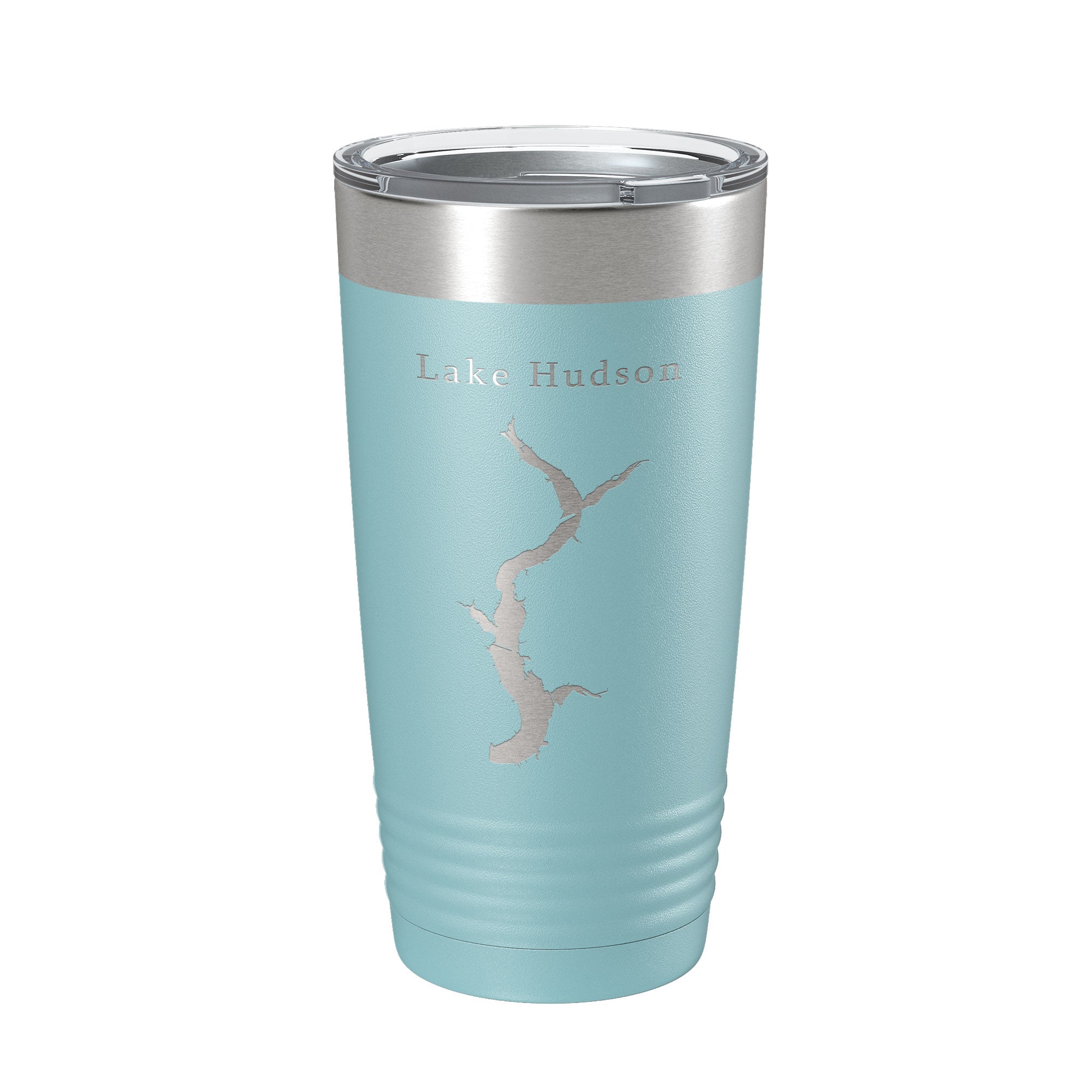 Lake Hudson Map Tumbler Travel Mug Insulated Laser Engraved Coffee Cup Oklahoma 20 oz