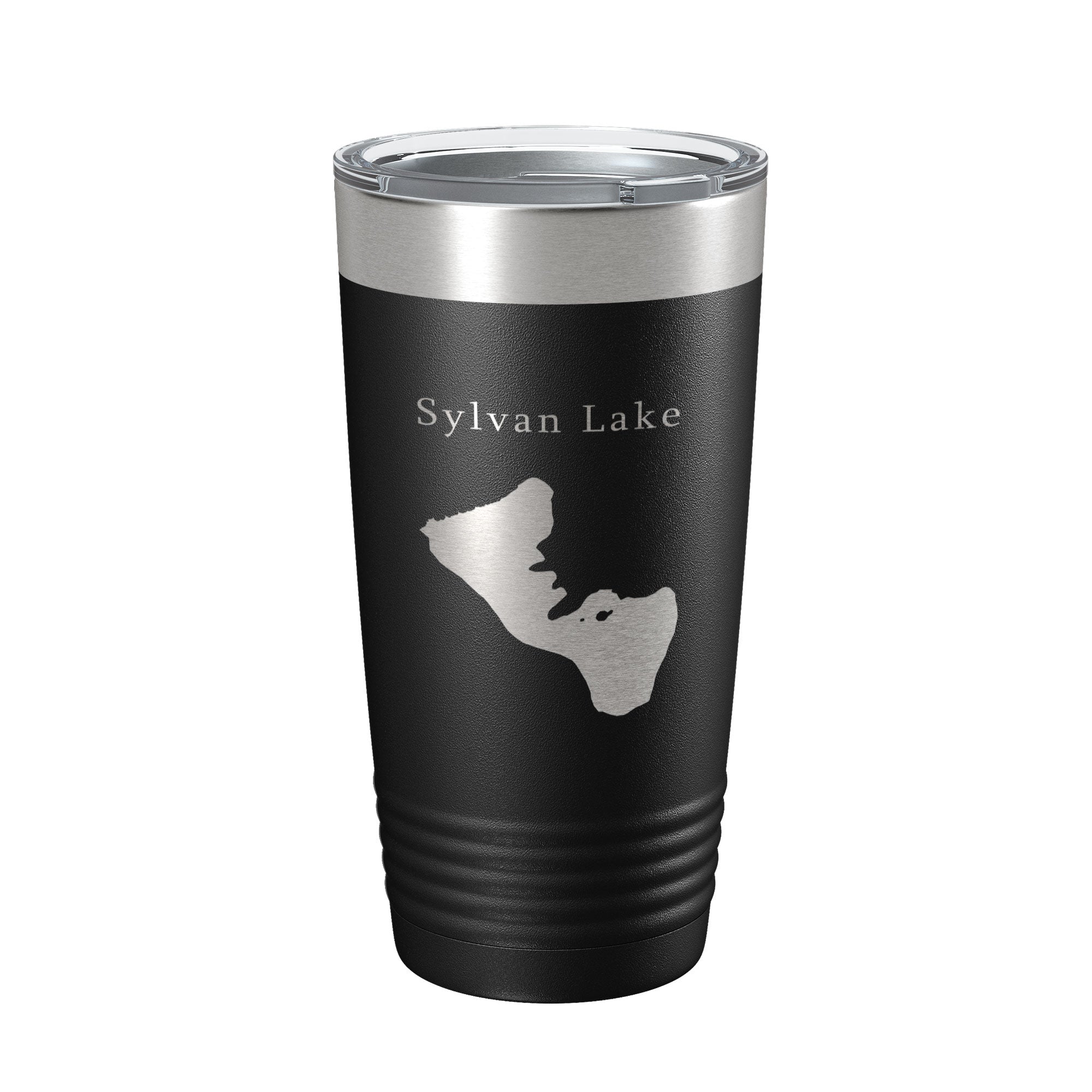 Sylvan Lake Map Tumbler Travel Mug Insulated Laser Engraved Coffee Cup Custer State Park South Dakota 20 oz