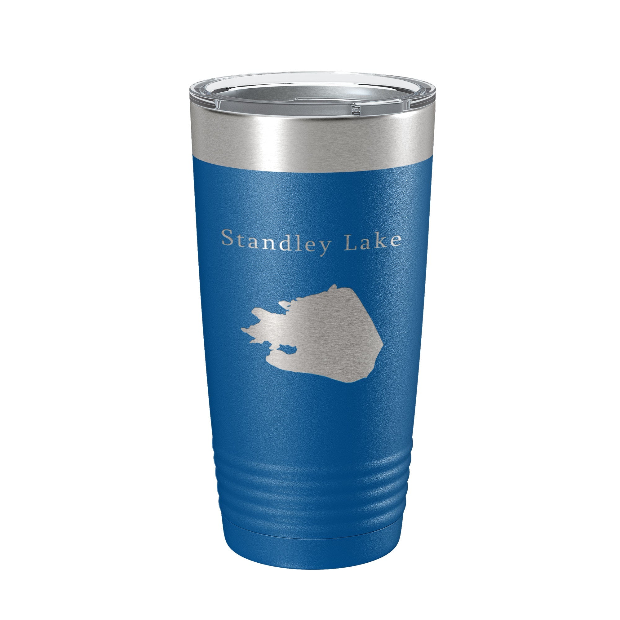 Standley Lake Map Tumbler Travel Mug Insulated Laser Engraved Coffee Cup Colorado 20 oz