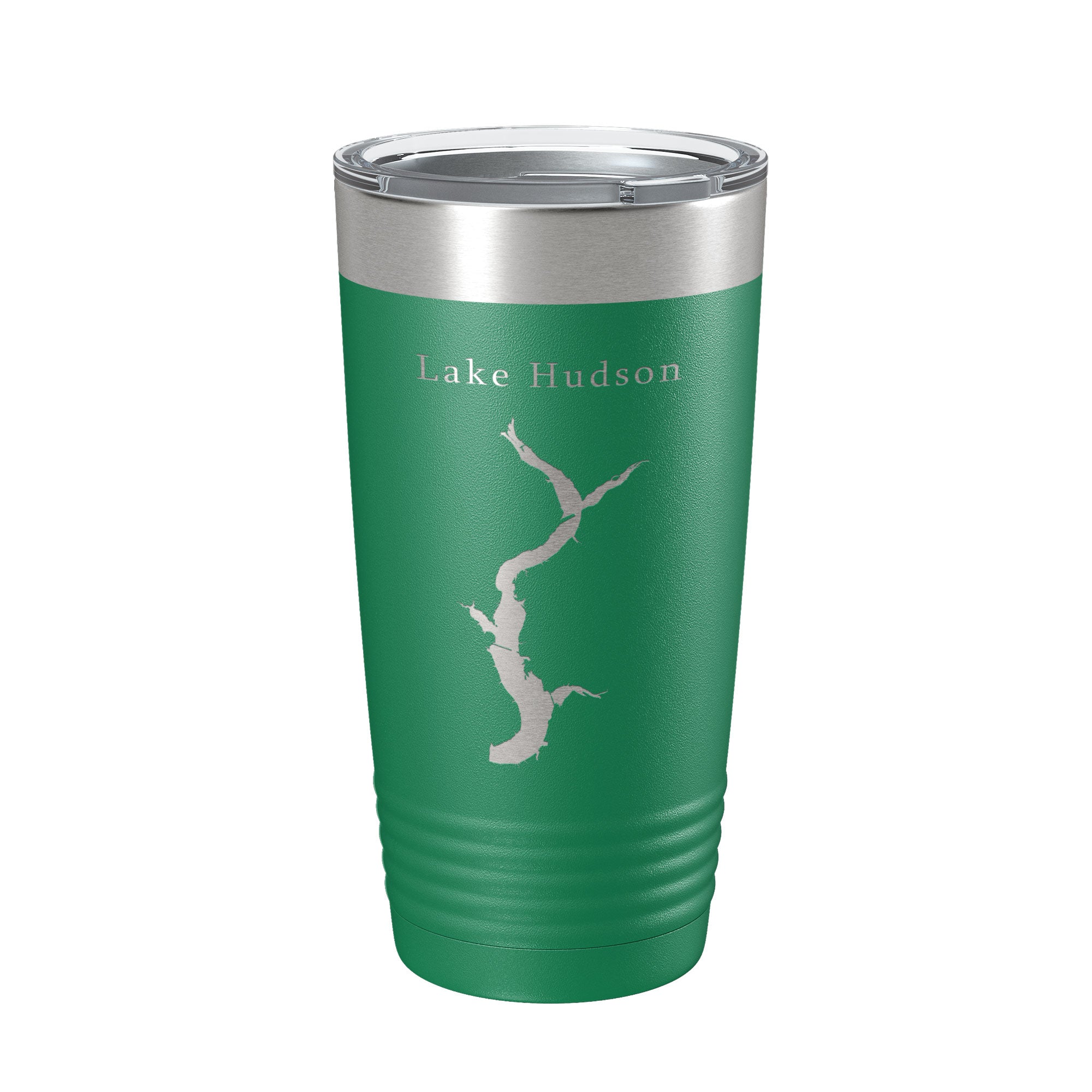 Lake Hudson Map Tumbler Travel Mug Insulated Laser Engraved Coffee Cup Oklahoma 20 oz
