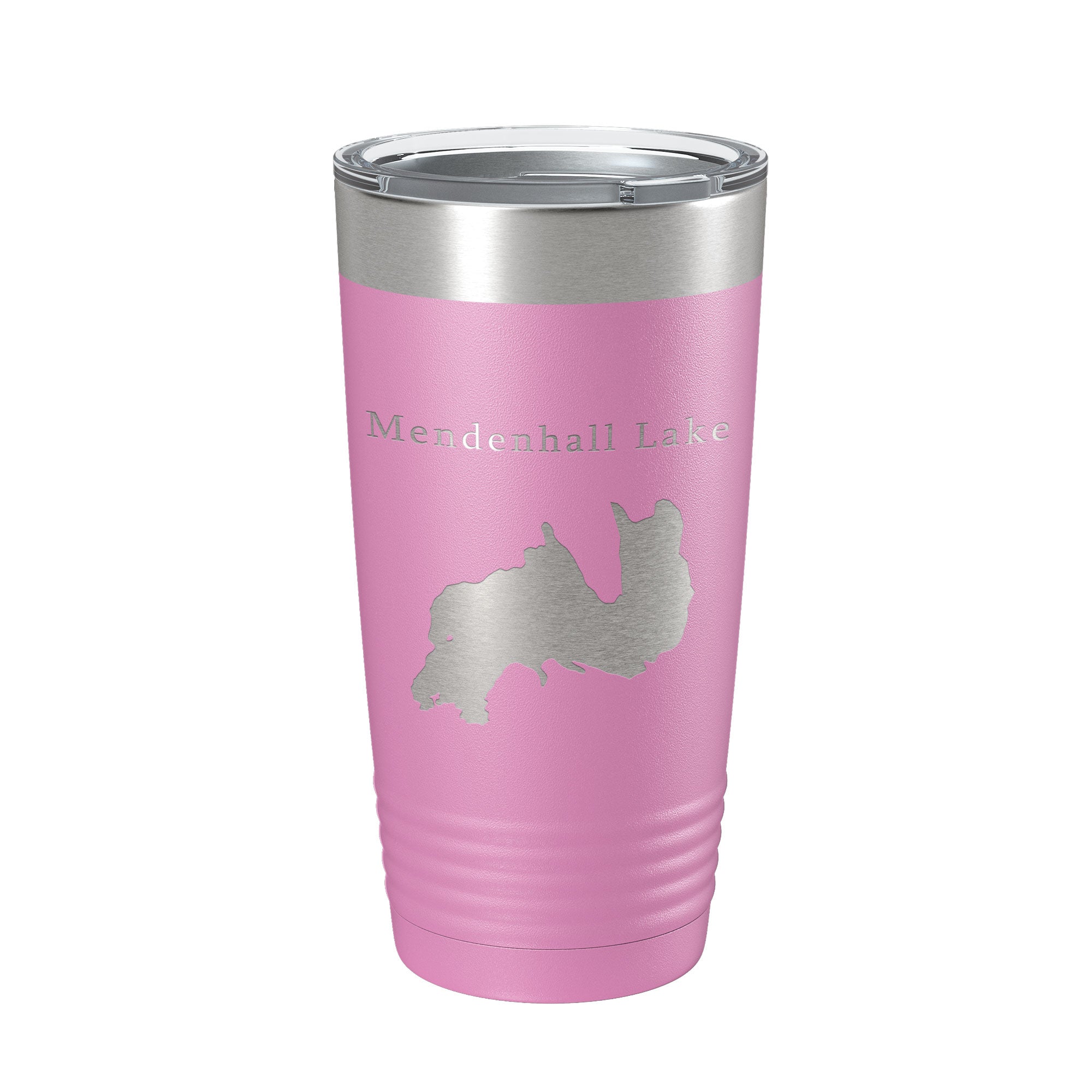 Mendenhall Lake Map Tumbler Travel Mug Insulated Laser Engraved Coffee Cup Alaska 20 oz
