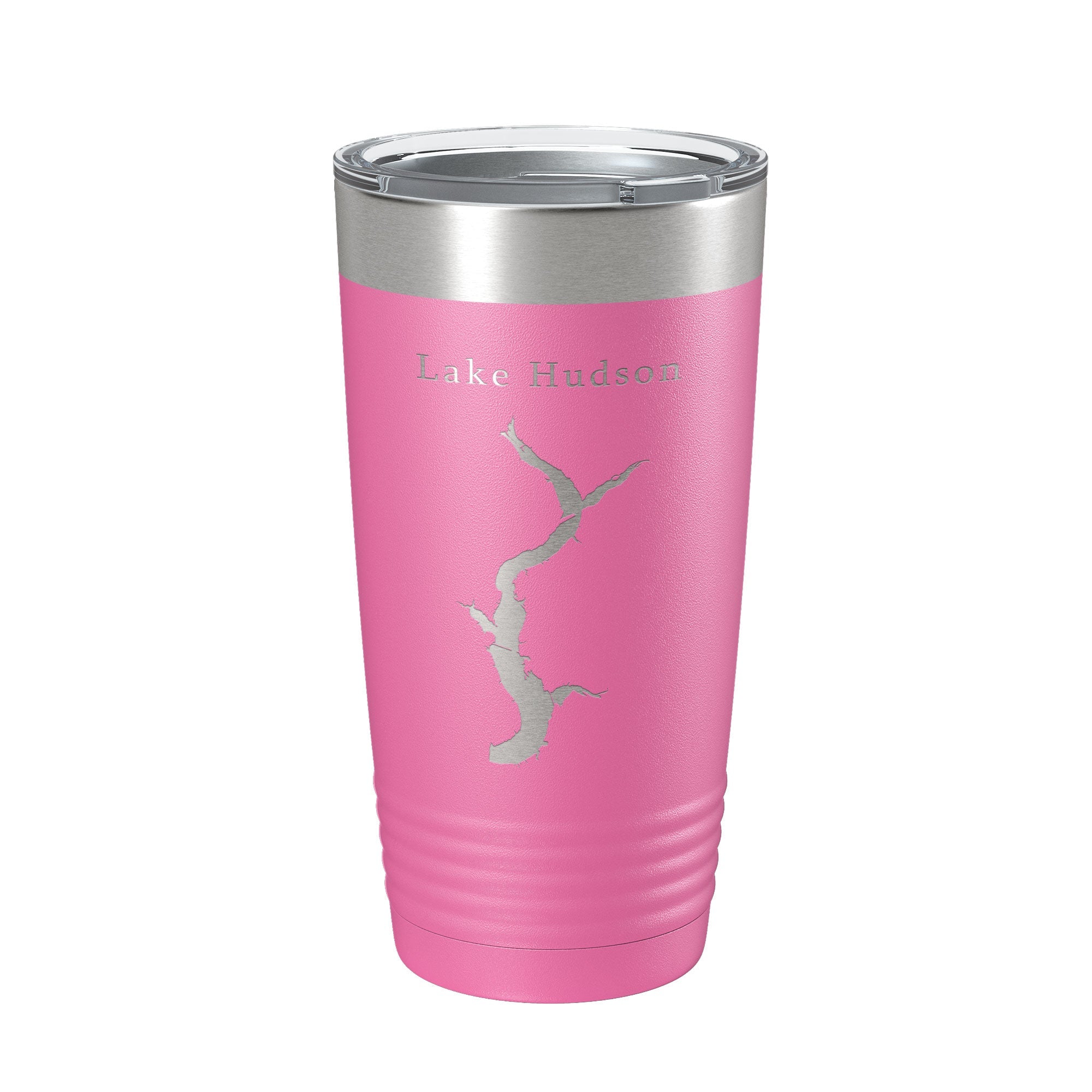 Lake Hudson Map Tumbler Travel Mug Insulated Laser Engraved Coffee Cup Oklahoma 20 oz