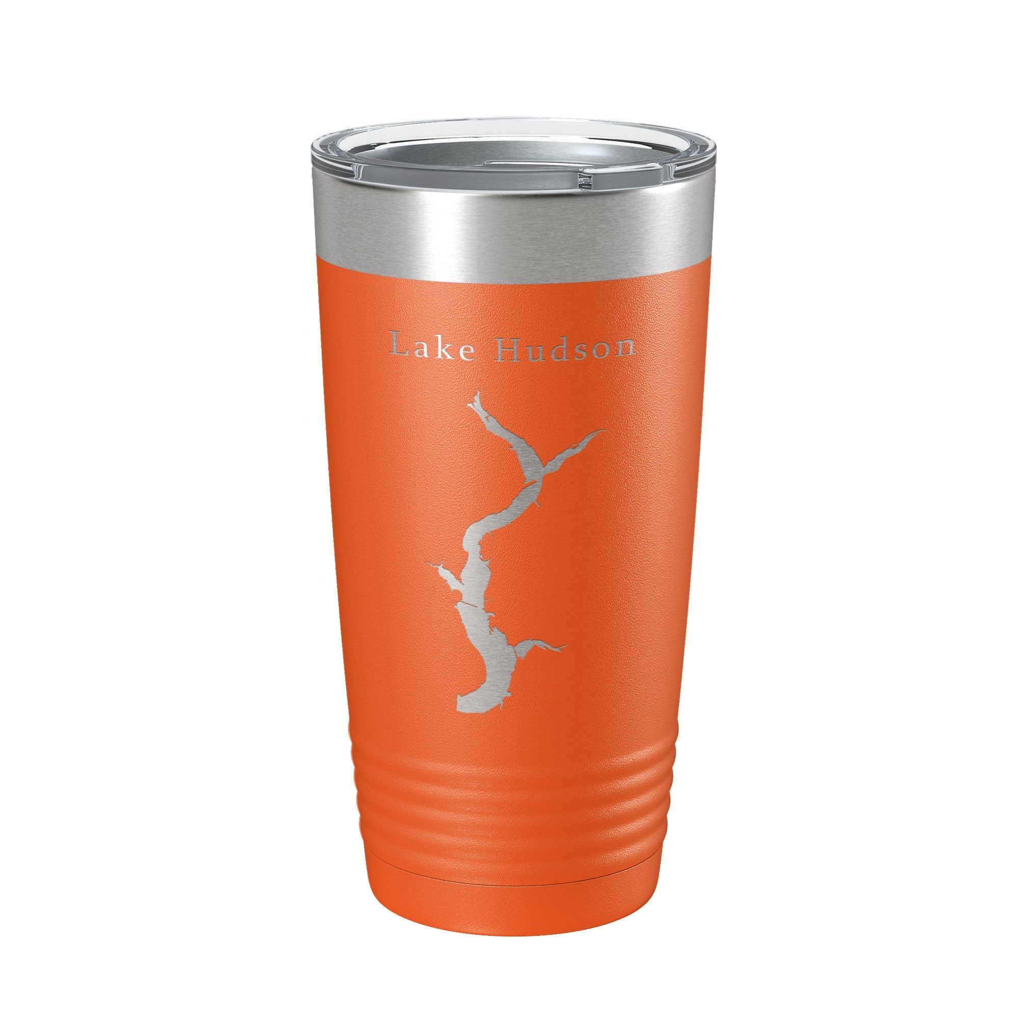 Lake Hudson Map Tumbler Travel Mug Insulated Laser Engraved Coffee Cup Oklahoma 20 oz