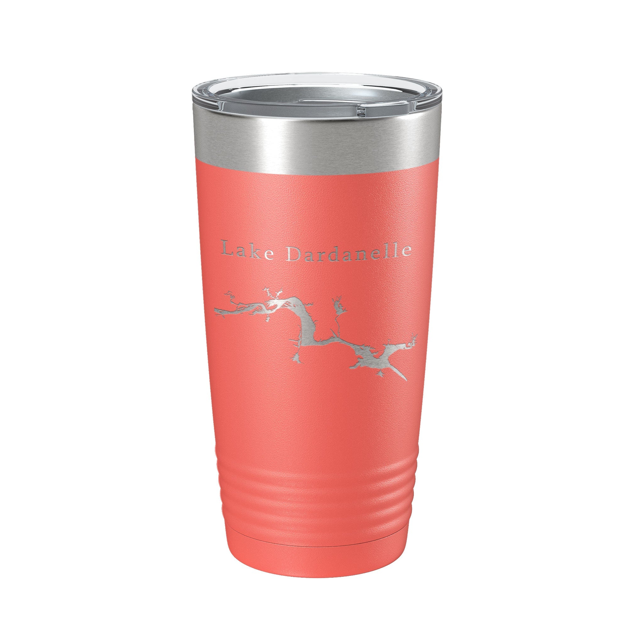 Lake Dardanelle Map Tumbler Travel Mug Insulated Laser Engraved Coffee Cup Arkansas 20 oz