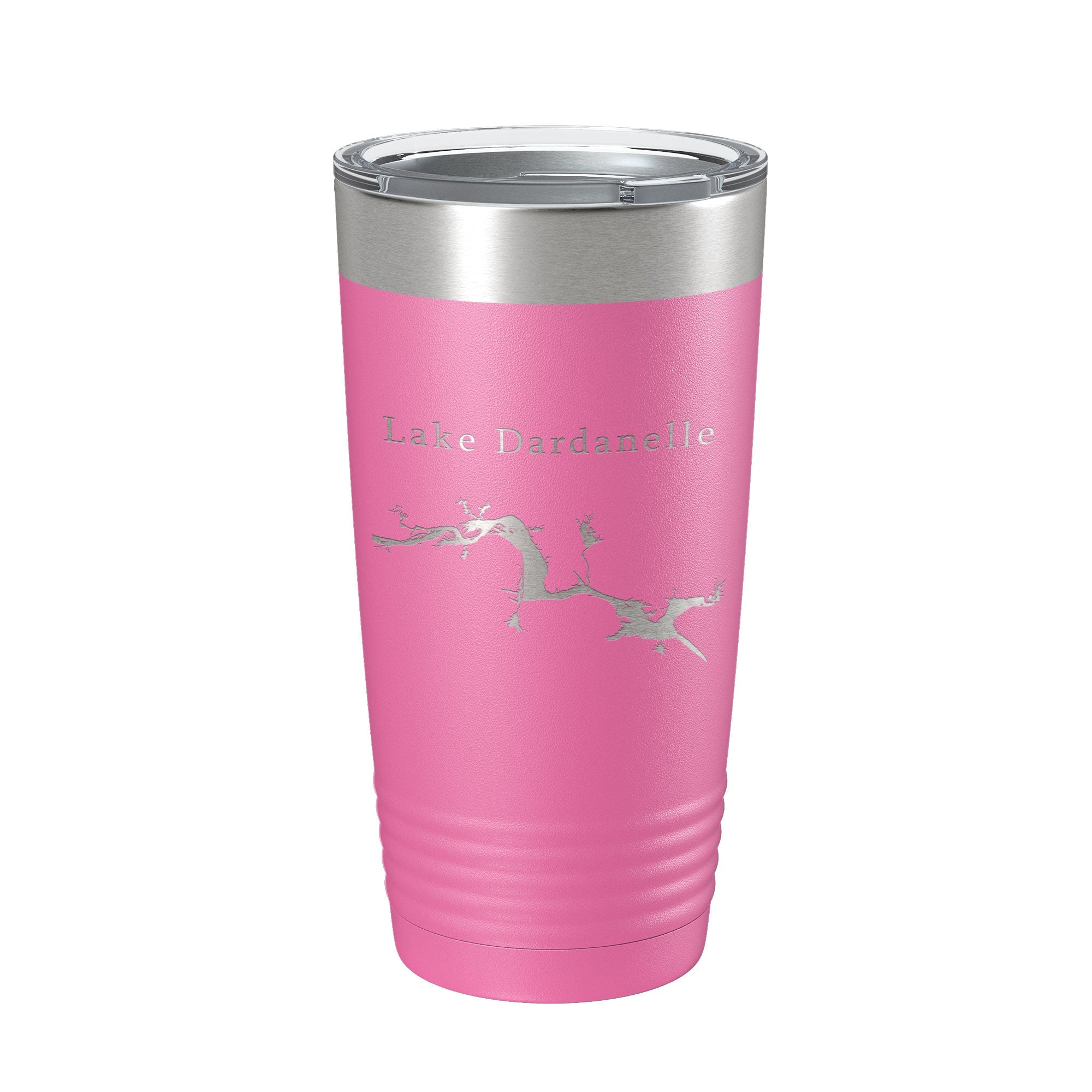 Lake Dardanelle Map Tumbler Travel Mug Insulated Laser Engraved Coffee Cup Arkansas 20 oz