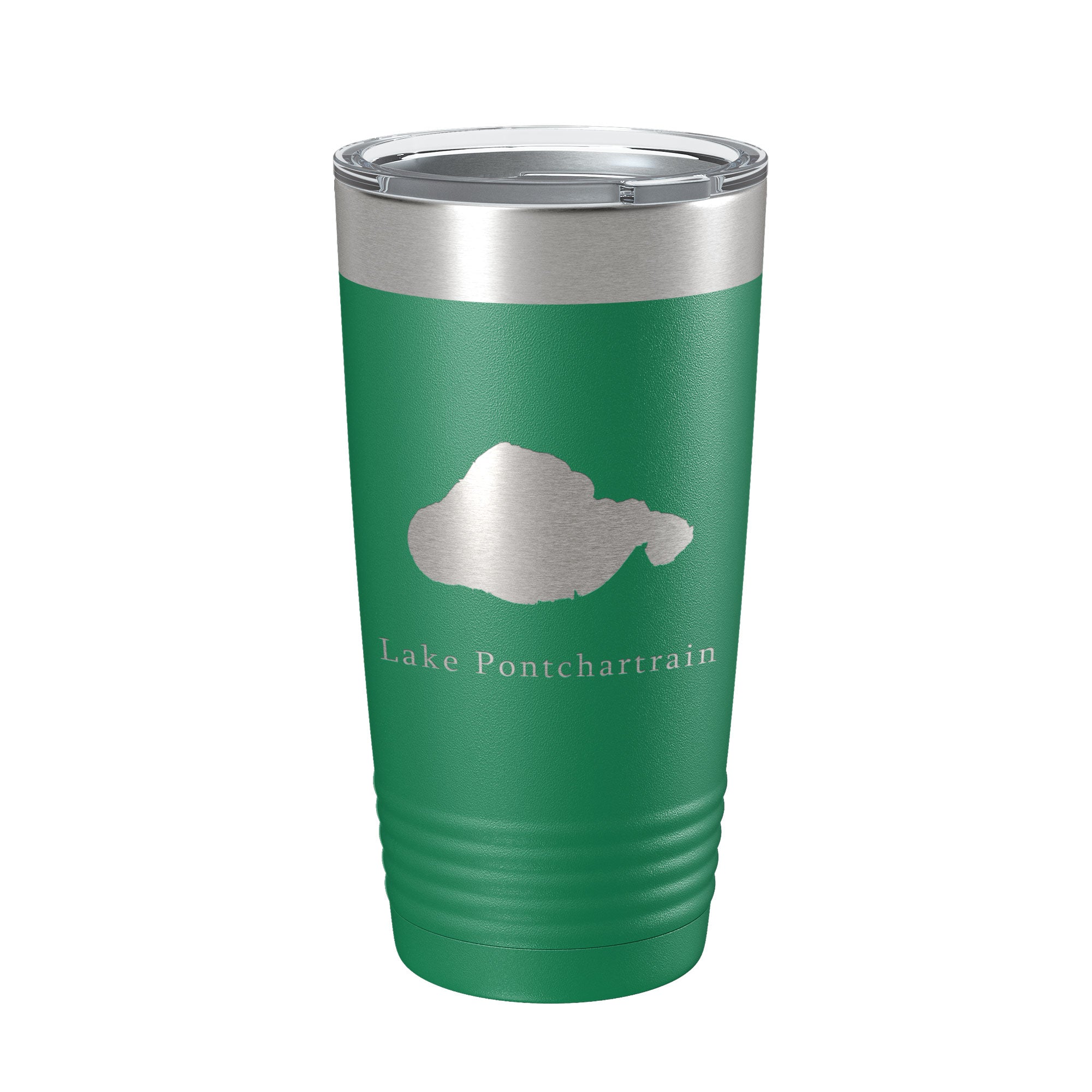 Lake Pontchartrain Map Tumbler Travel Mug Insulated Laser Engraved Coffee Cup New Orleans, Louisiana 20 oz