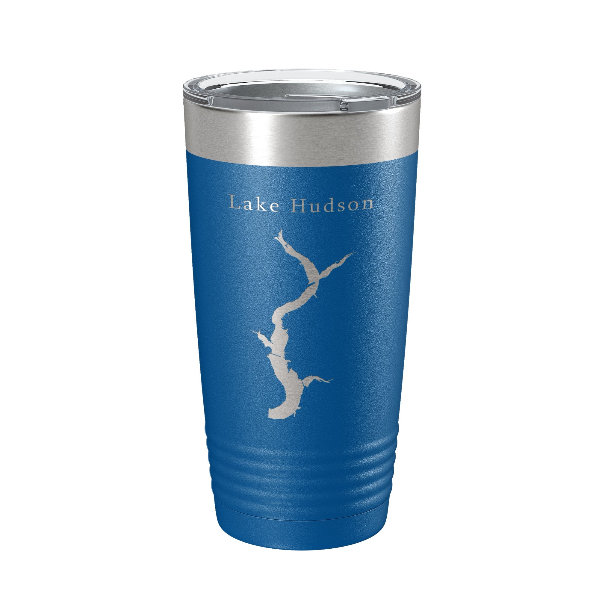 Lake Hudson Map Tumbler Travel Mug Insulated Laser Engraved Coffee Cup Oklahoma 20 oz