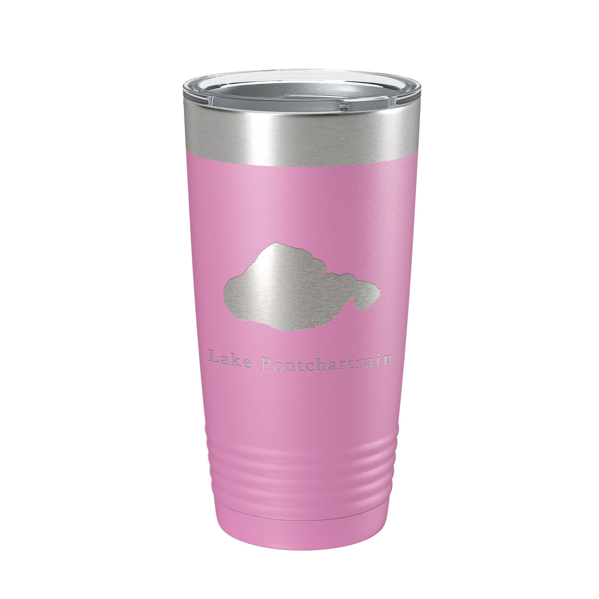 Lake Pontchartrain Map Tumbler Travel Mug Insulated Laser Engraved Coffee Cup New Orleans, Louisiana 20 oz