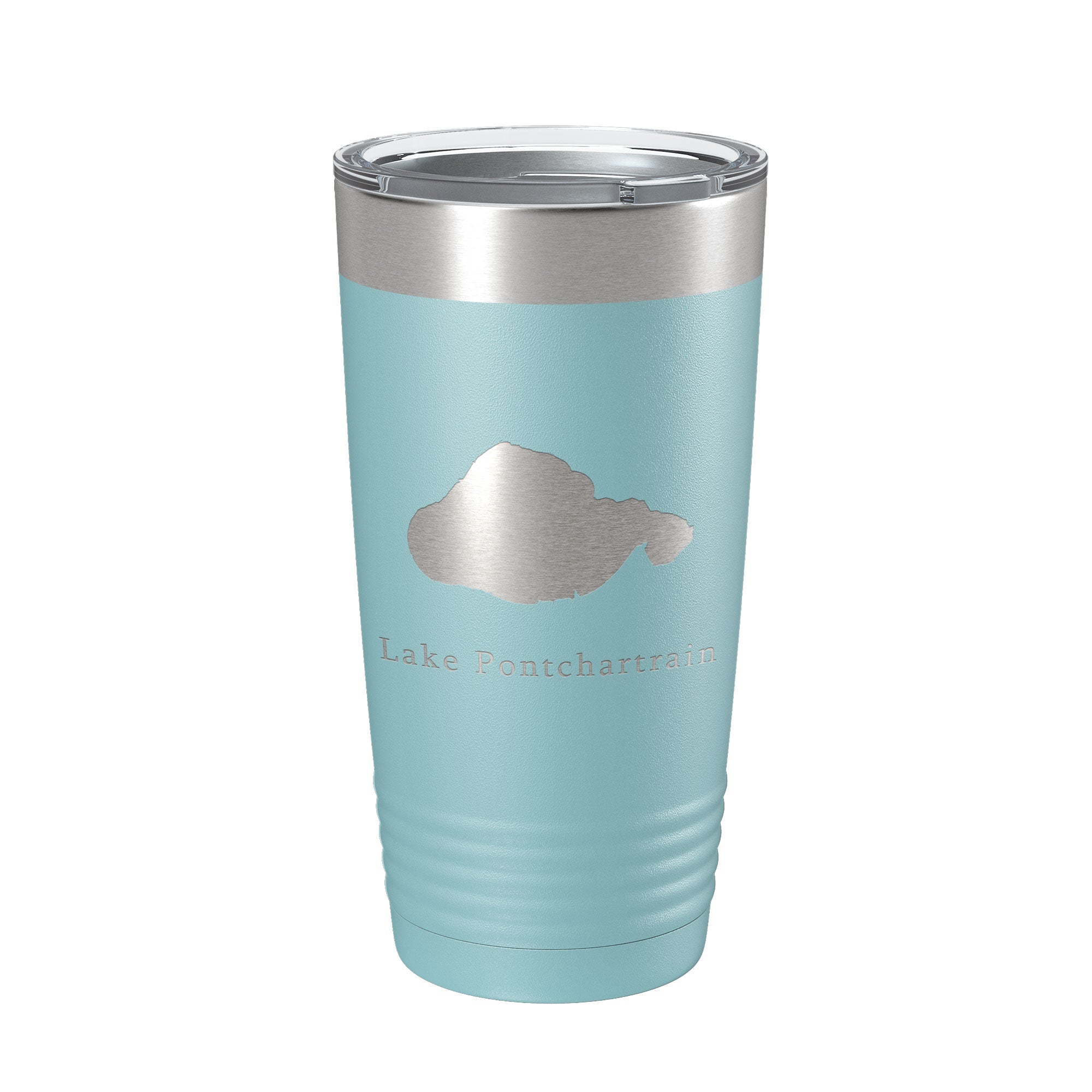 Lake Pontchartrain Map Tumbler Travel Mug Insulated Laser Engraved Coffee Cup New Orleans, Louisiana 20 oz