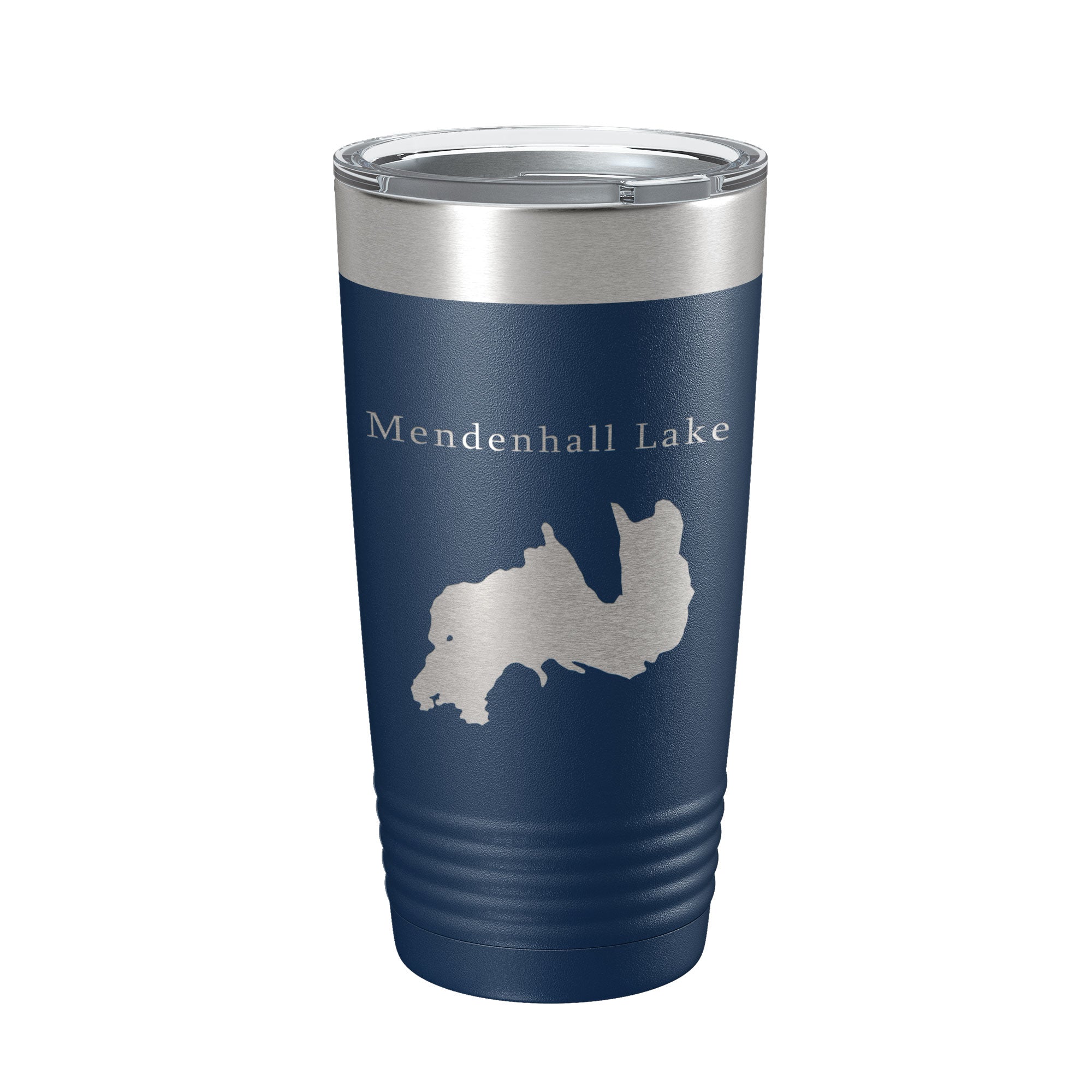 Mendenhall Lake Map Tumbler Travel Mug Insulated Laser Engraved Coffee Cup Alaska 20 oz