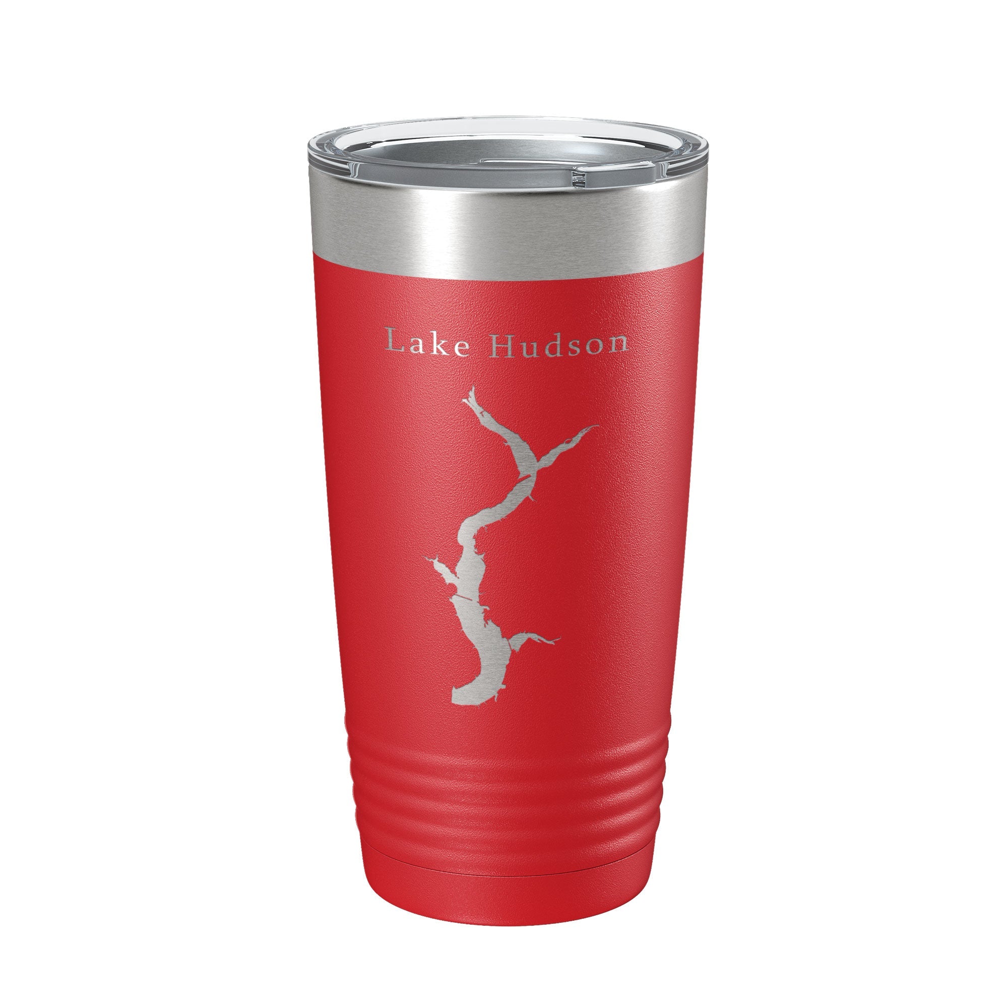 Lake Hudson Map Tumbler Travel Mug Insulated Laser Engraved Coffee Cup Oklahoma 20 oz