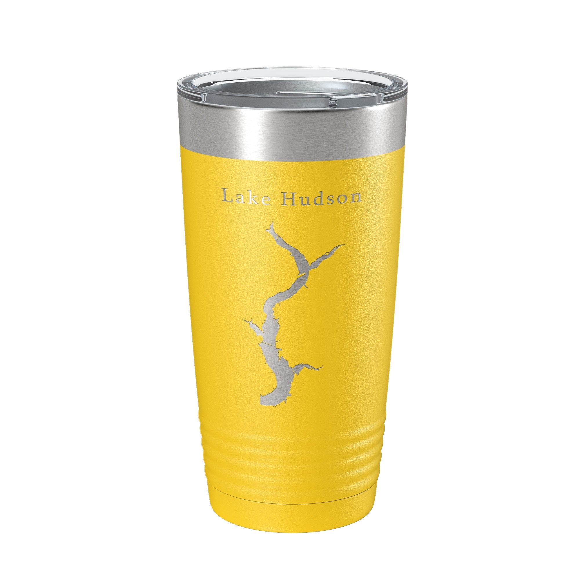 Lake Hudson Map Tumbler Travel Mug Insulated Laser Engraved Coffee Cup Oklahoma 20 oz
