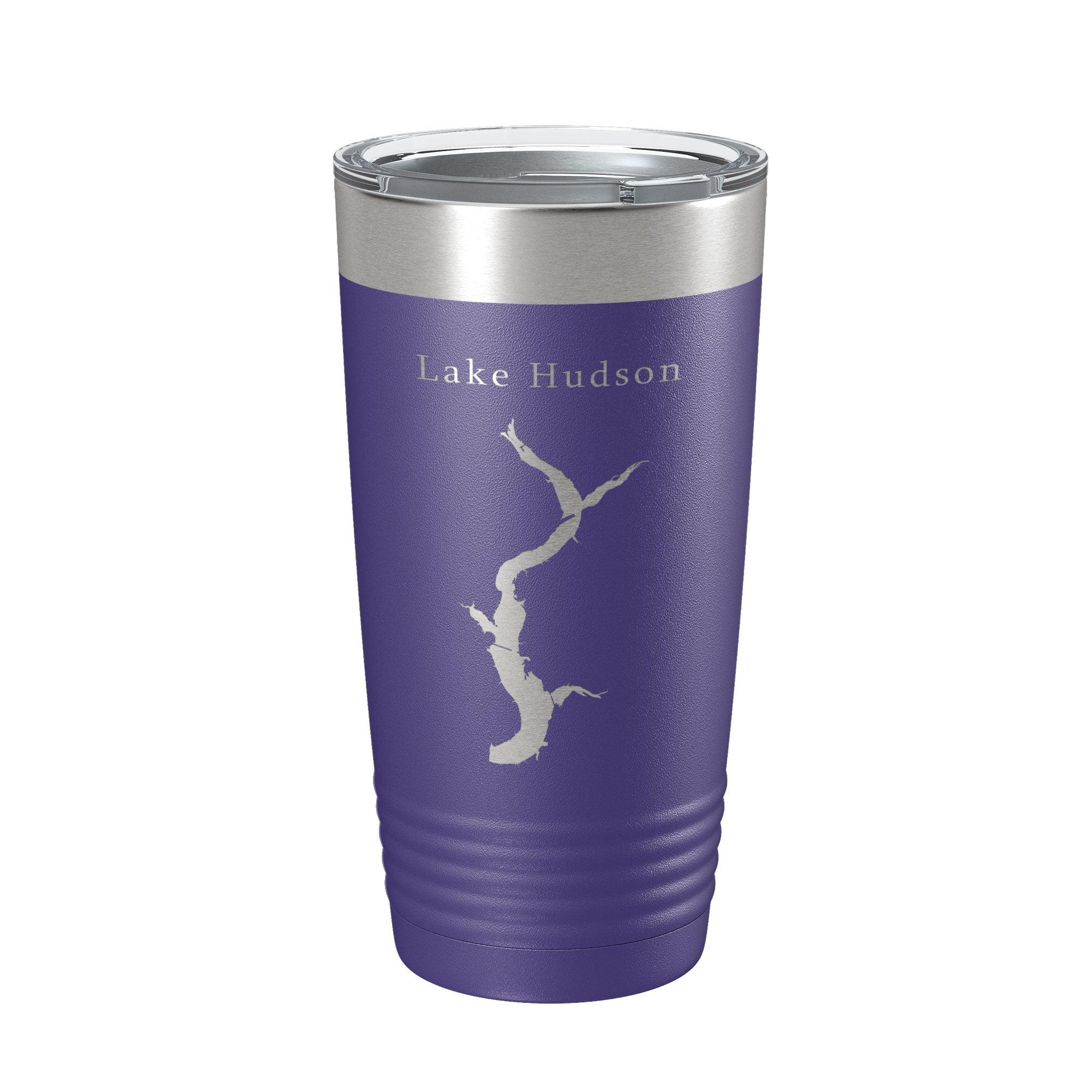 Lake Hudson Map Tumbler Travel Mug Insulated Laser Engraved Coffee Cup Oklahoma 20 oz