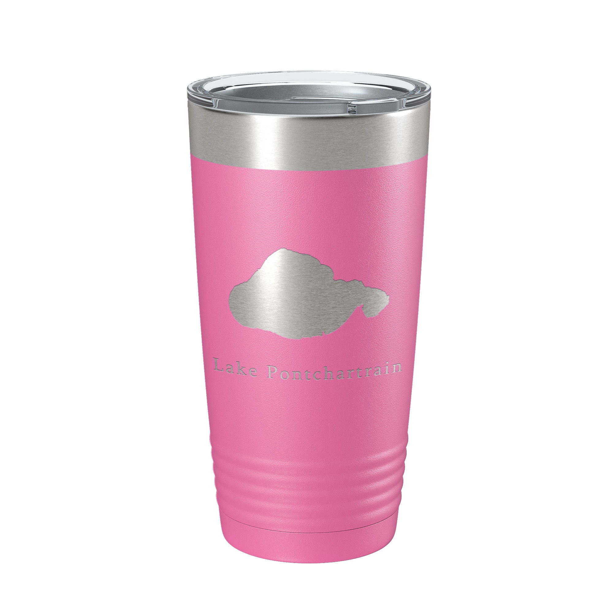 Lake Pontchartrain Map Tumbler Travel Mug Insulated Laser Engraved Coffee Cup New Orleans, Louisiana 20 oz