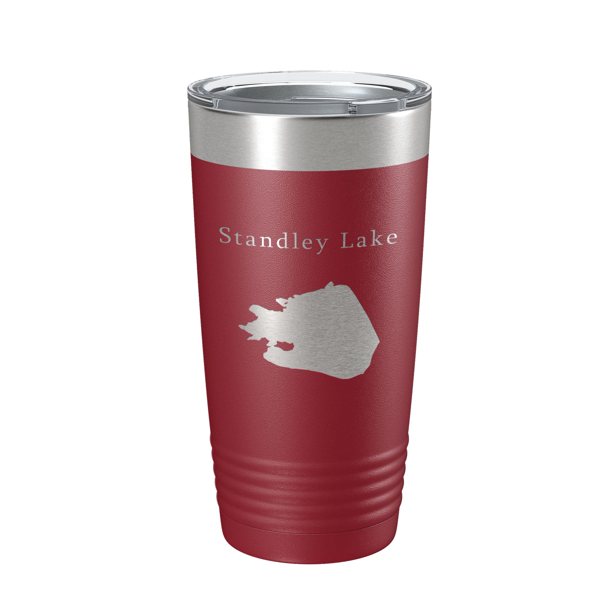 Standley Lake Map Tumbler Travel Mug Insulated Laser Engraved Coffee Cup Colorado 20 oz
