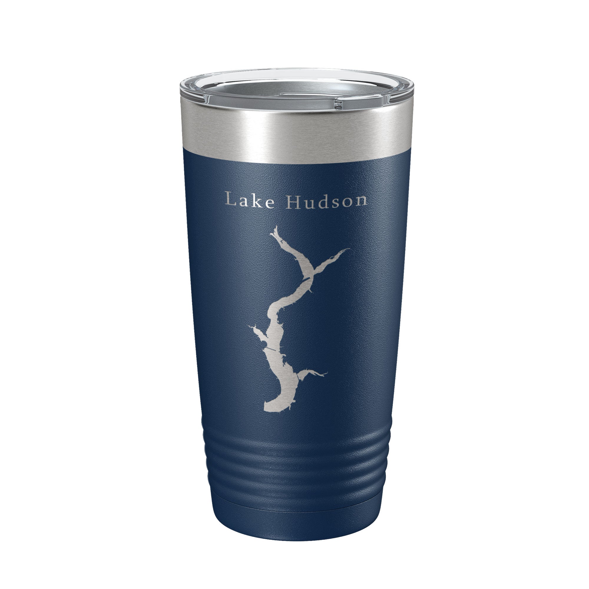 Lake Hudson Map Tumbler Travel Mug Insulated Laser Engraved Coffee Cup Oklahoma 20 oz