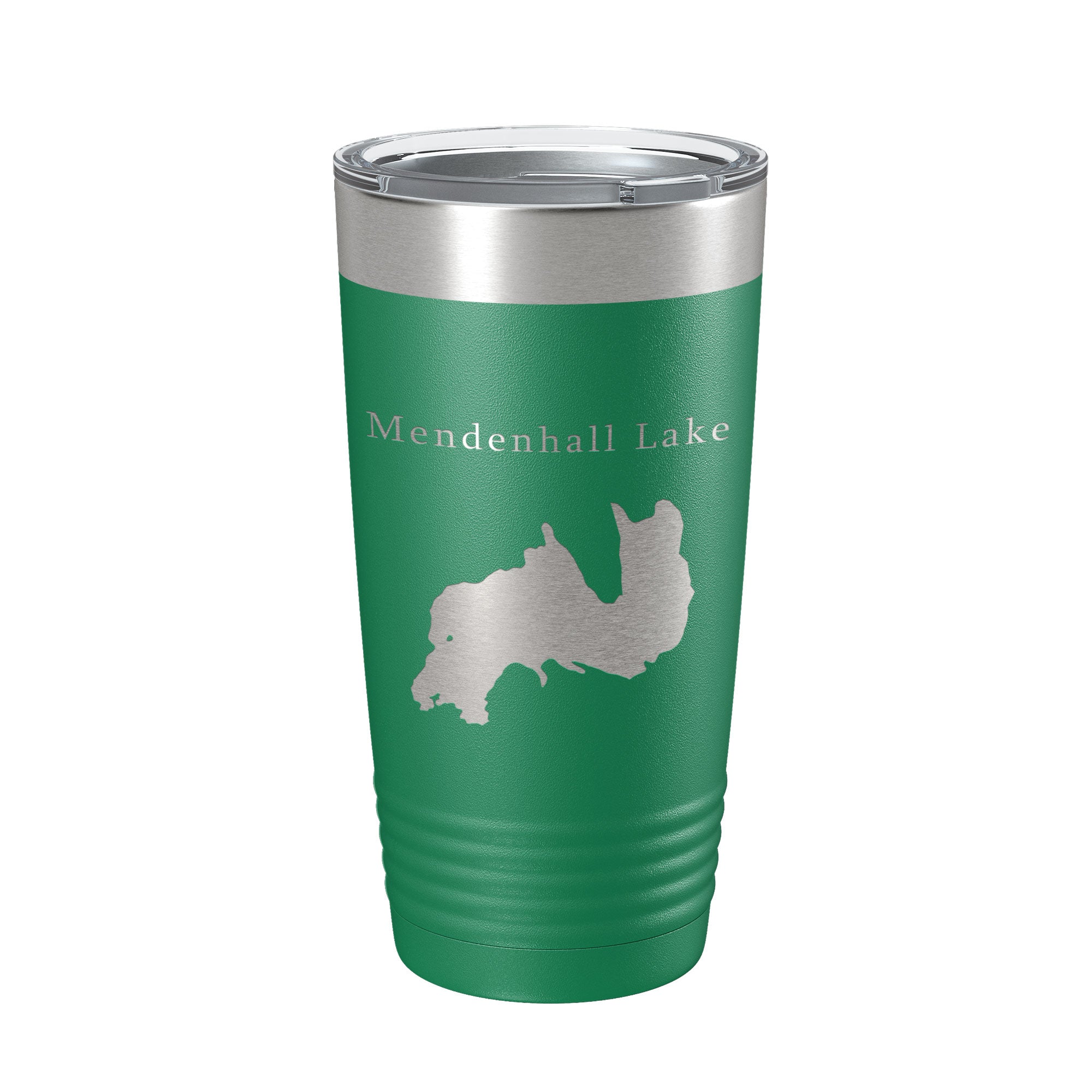 Mendenhall Lake Map Tumbler Travel Mug Insulated Laser Engraved Coffee Cup Alaska 20 oz